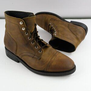 Thursday Boots Company Captain Boots Men 10 Brown Leather Cap Toe Arizona Adobe